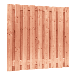 Redvision geschaafd plankenscherm 16 mm 180x90 cm verticaal recht  19 planks 2