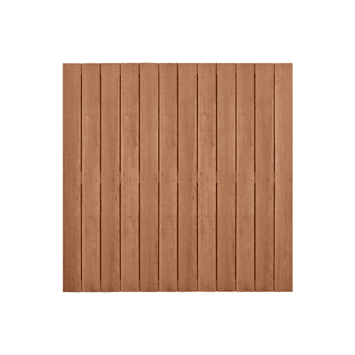 Hardhouten geschaafd plankenscherm design 15 mm recht verticaal 180x180 cm 28 planks