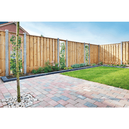 Geschaafd plankenscherm grenen 17 mm 180x180 cm verticaal recht (21 pl) 3