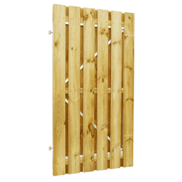 Geschaafde plankendeur grenen recht 100x180 cm op stalen frame groen 2