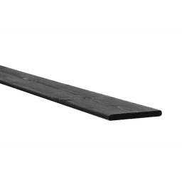 Grenen geschaafde plank 1,5x14x180 cm zwart gedompeld 2