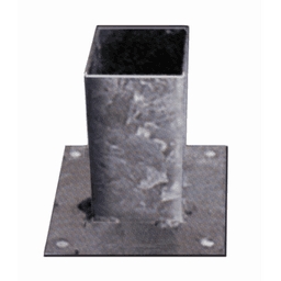 Vloerpaalhouder verzinkt 7x7 cm 2