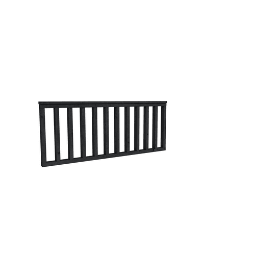 Douglas hekwerk type A 178,5x73 cm zwart geimpregneerd