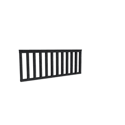 Douglas hekwerk type A 178,5x73 cm zwart geimpregneerd 1