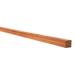 AZ hardhouten paal geschaafd V-groef gepunt 8,5x8,5x200 cm 2