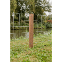 AZ hardhouten paal geschaafd V-groef gepunt 8,5x8,5x200 cm 4