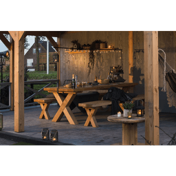 Bank xavi excellent 50x38x245 cm onbehandeld 2