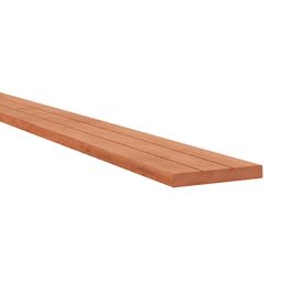 Hardhout geprofileerd dekdeel 2,8x19x545 cm 1 V-groef 1 glad 3