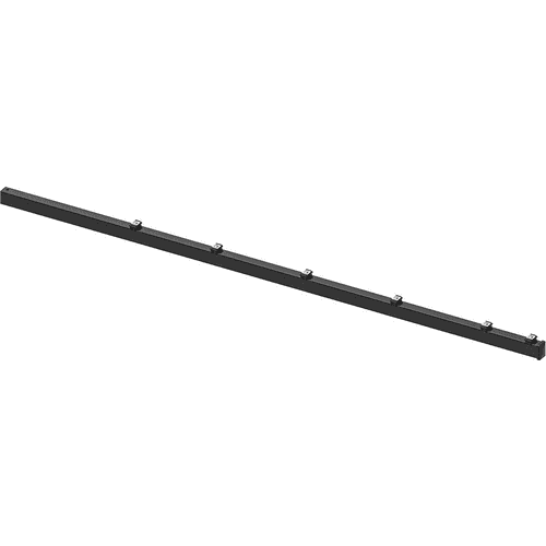 Hillfence metalen paal incl. aansluitingset en afdekkap 6x4x240 cm zwart