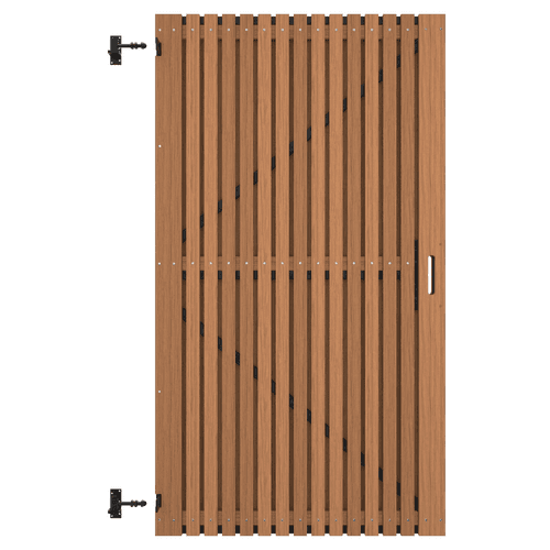 Thermovision Ayous geschaafd latten deur op verstelbaar frame verticaal 178x99 cm