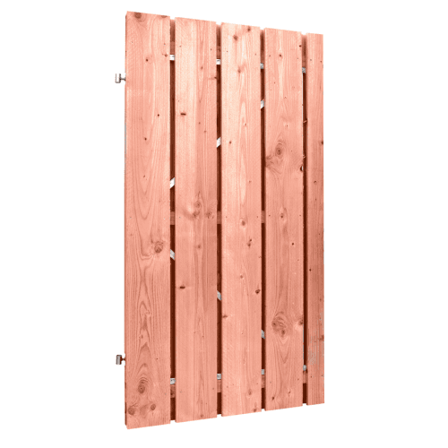 Douglas fijnbezaagde plankendeur op verstelbaar stalen frame 19 mm 100x195 cm onbehandeld