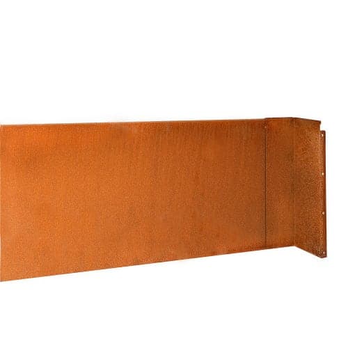 Borderpaneel Hoekstuk inwendig 15x42x15 cm Corten