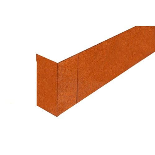 Borderpaneel Hoekstuk uitwendig 15x42x15 cm Corten