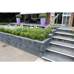 Muurblok strak 60x15x15 cm black 3