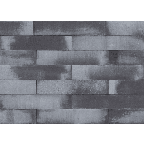 Patio stapelblok 60x12x12 cm grijs/zwart