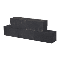 Muurblok strak 30x15x15 cm black 2