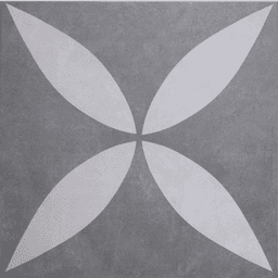 MBI GeoCeramica 60x60x4 cm Ambiente Flower Antraciet 2