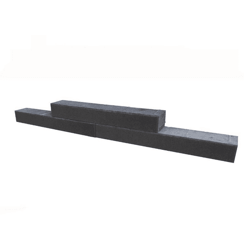 Patio stapelblok 60x12x10 cm antraciet ongetrommeld