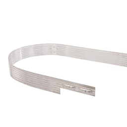 Alu mevo edge pro 244x10,2 cm zilver 3,2 mm incl. pennen 1