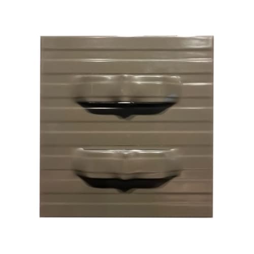 Alu mevo edge eindverbindingsclip bruin 10,2 cm