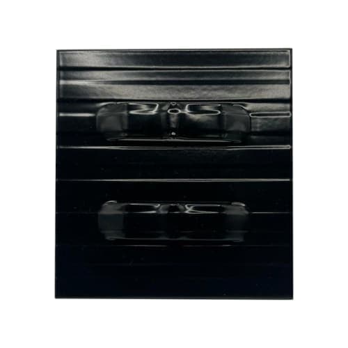 Alu mevo edge eindverbindingsclip zwart 10,2 cm