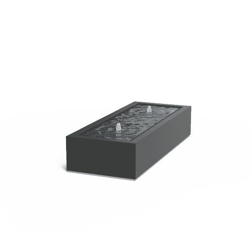 Adezz aluminium watertafel 200x80x40 cm (RAL7021)