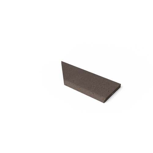 Schellevis Oudhollandse zwembadrand hoek rechts 100/60x40x5 cm taupe