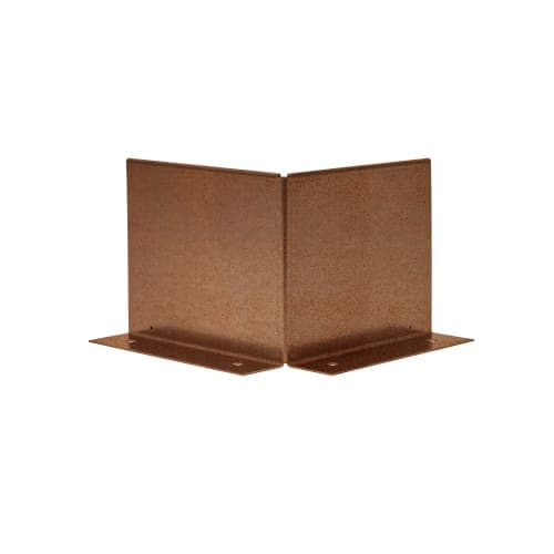 Stalen Kantopsluiting Double (FLG) Hoek Uitwendige 10 cm Corten