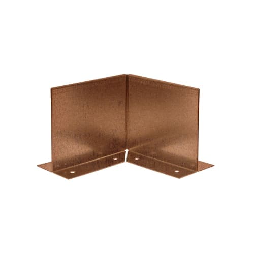 Stalen Kantopsluiting Double (FLG) Hoek Inwendige 16,5 cm Corten