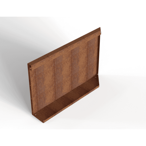Plantenbak Module+ Uitwendig hoekpaneel (B) 90x56 cm L Corten