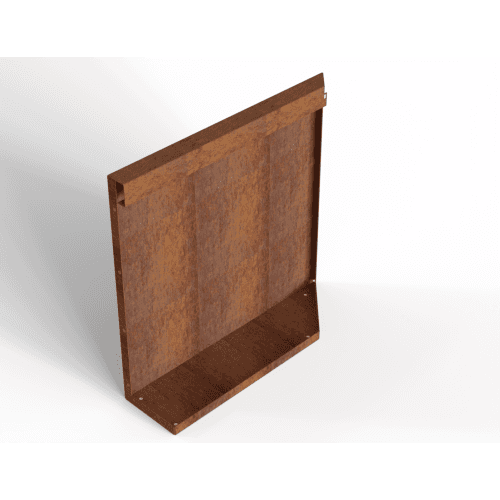 Plantenbak Module+ Uitwendig hoekpaneel (B) 60x56 cm L Corten
