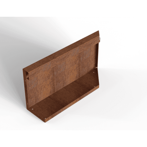 Plantenbak Module+ Uitwendig hoekpaneel (B) 60x28 cm L Corten