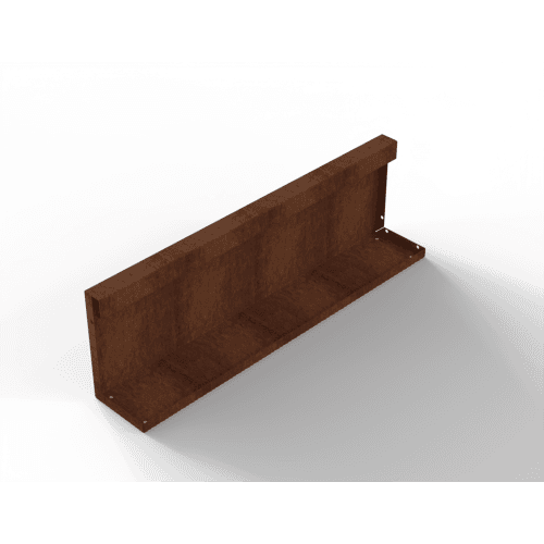 Plantenbak Module+ Recht Paneel (A) 90x28 cm Corten