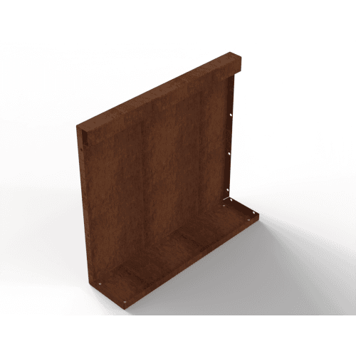 Plantenbak Module+ Recht Paneel (A) 60x56 cm Corten