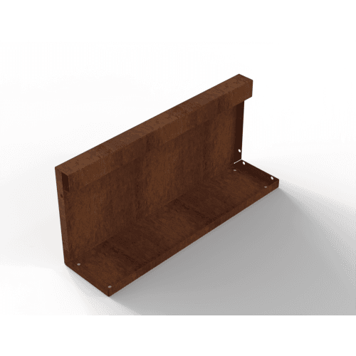 Plantenbak Module+ Recht Paneel (A) 60x28 cm Corten
