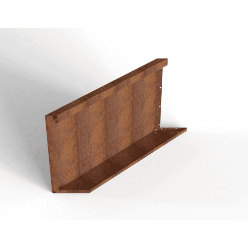 Plantenbak Module+ Parallel paneel (E) 90x56 cm L Corten
