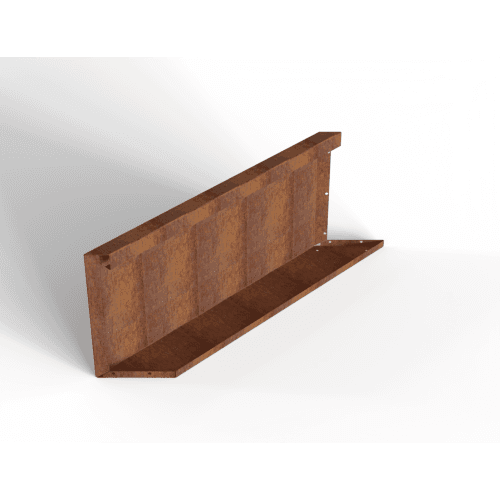 Plantenbak Module+ Parallel paneel (E) 90x42 cm L Corten