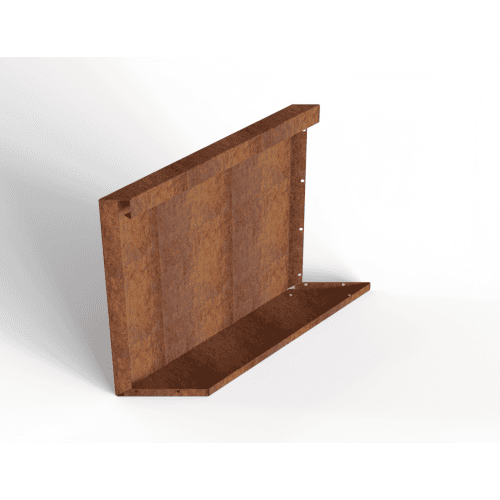 Plantenbak Module+ Parallel paneel (E) 60x56 cm L Corten
