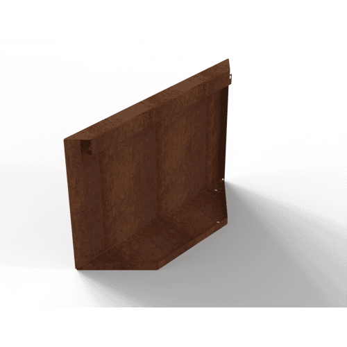 Plantenbak Module+ Kopschot paneel (D) 60x42 cm Corten