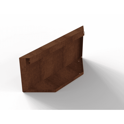 Plantenbak Module+ Kopschot paneel (D) 60x28 cm Corten