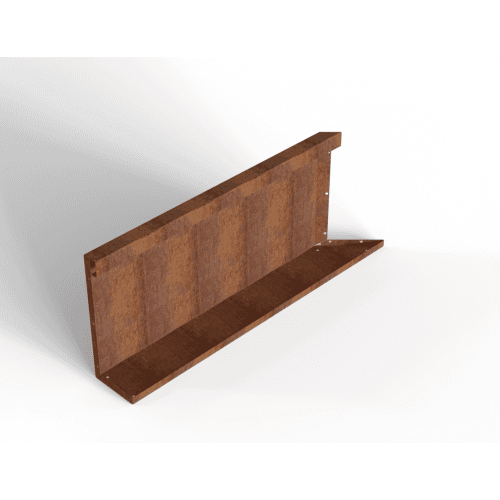 Plantenbak Module+ Inwendig hoekpaneel (C) 90x42 cm L Corten