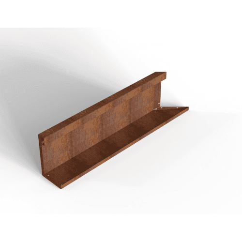 Plantenbak Module+ Inwendig hoekpaneel (C) 90x28 cm L Corten