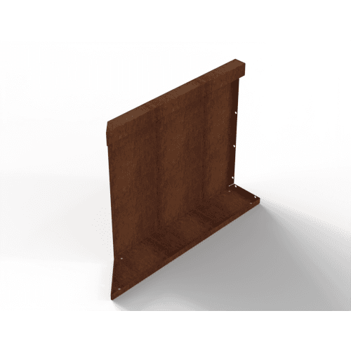 Plantenbak Module+ Inwendig hoekpaneel (C) 60x56 cm R Corten