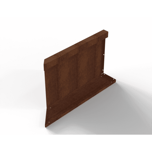 Plantenbak Module+ Inwendig hoekpaneel (C) 60x42 cm R Corten