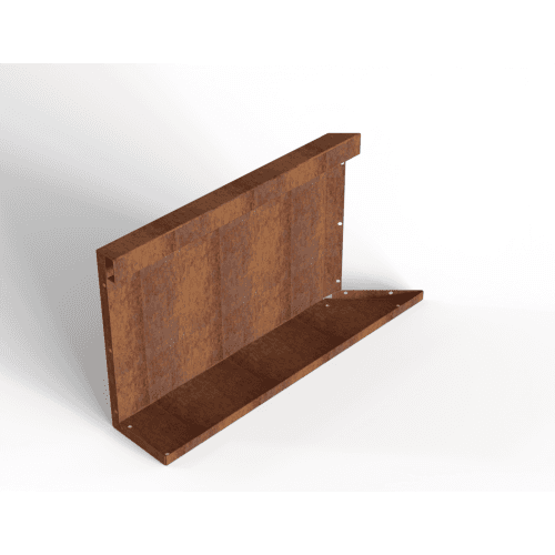 Plantenbak Module+ Inwendig hoekpaneel (C) 60x42 cm L Corten