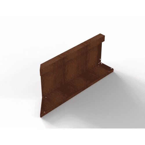 Plantenbak Module+ Inwendig hoekpaneel (C) 60x28 cm R Corten