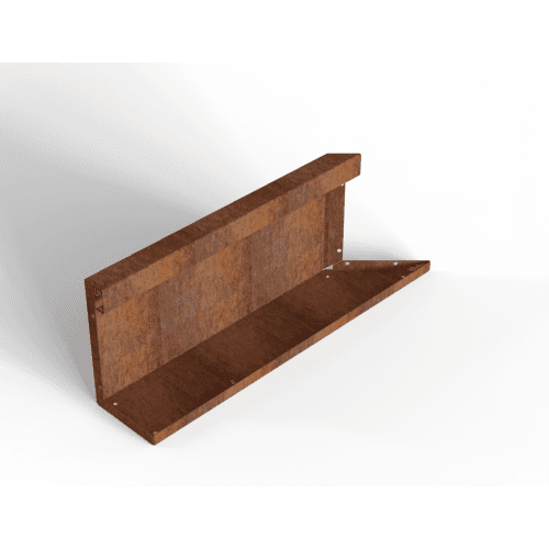 Plantenbak Module+ Inwendig hoekpaneel (C) 60x28 cm L Corten