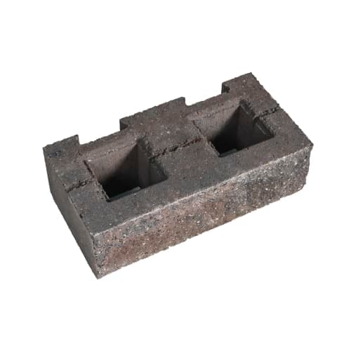 Stackton kop links pilaster 60/60 bruin-zwart 400x200x125 (103)