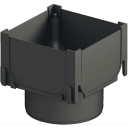 ACO hexaline hoek met spie onderuitloop 2