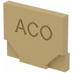 ACO euroline eindplaat 2